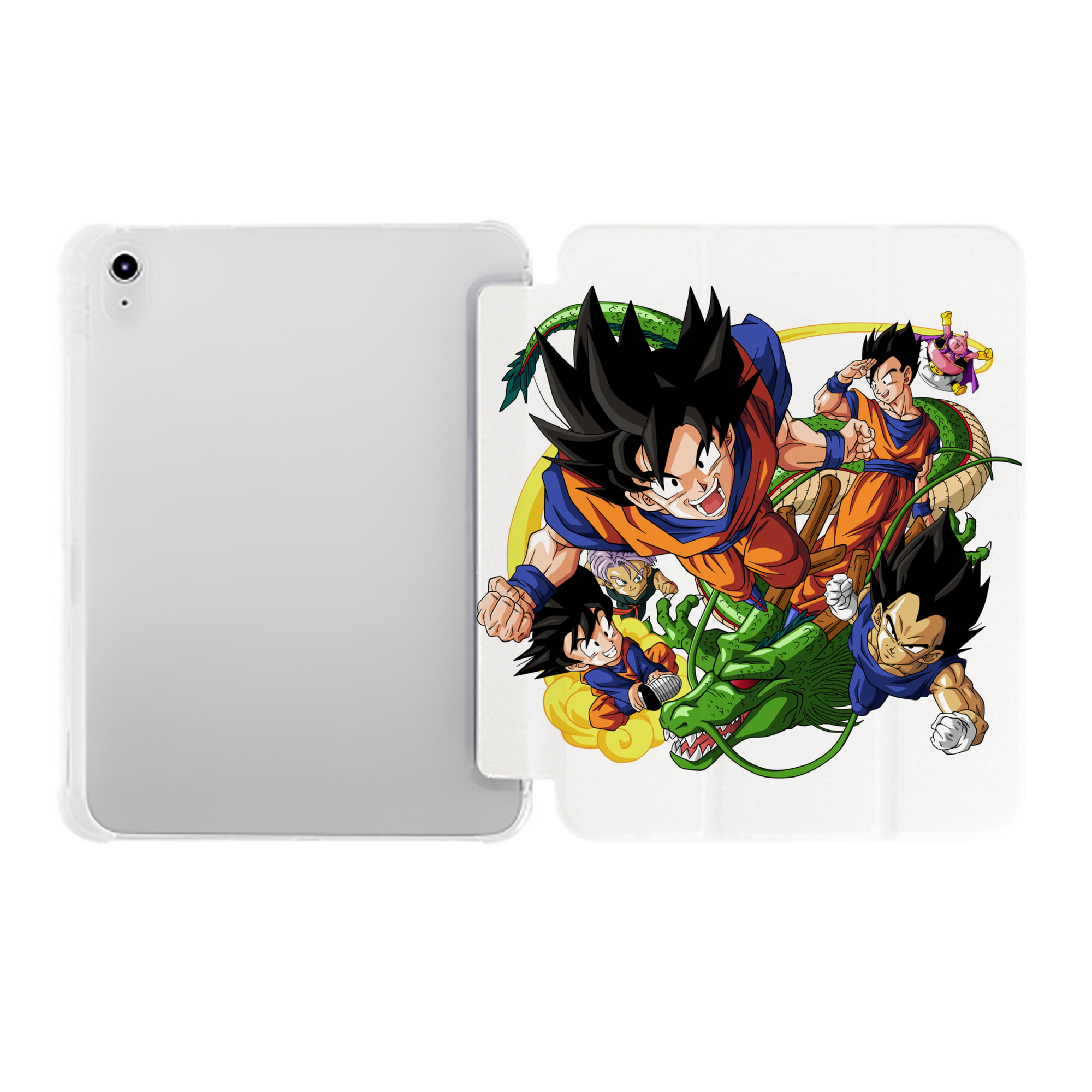 （画像用） ドラゴンボール DRAGON BALL IPad ケース ペン収納付き 三つ折りスタンド PUレザー×シリコン 対応機種9.5/10.5/10.9インチ